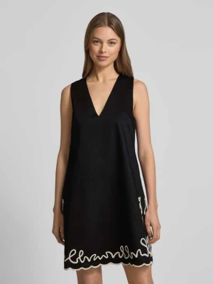 Sukienka mini z dekoltem w serek model ‘Dembrolai’ Boss Orange