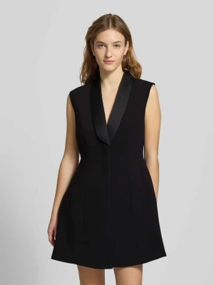 Sukienka mini z dodatkiem wiskozy model ‘Destene’ bardot