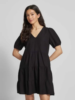 Sukienka mini z dołem obszytym falbaną model ‘PRISILLA’ Vila