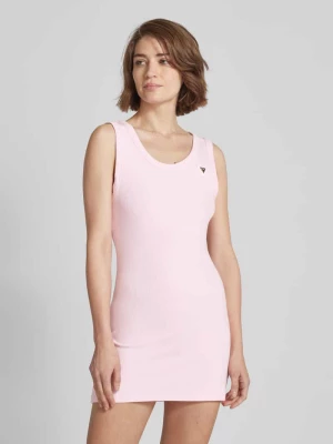 Sukienka mini z efektem prążkowaniem model ‘NYRA’ Guess Activewear