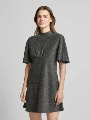 Sukienka mini z efektowną przędzą Apricot