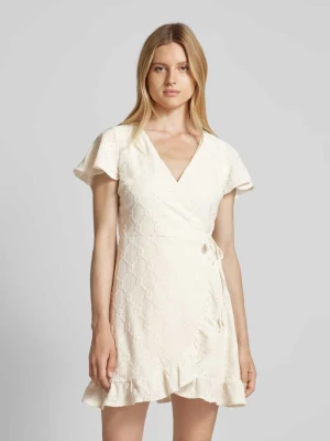 Sukienka mini z fakturowanym wzorem model ‘DELEA’ Vila