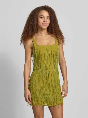 Sukienka mini z frędzlami model 'ELLEN' Topshop