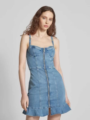 Sukienka mini z imitacji denimu model ‘MARCELA’ Guess