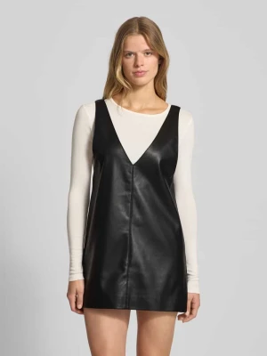 Sukienka mini z imitacji skóry model ‘HEIDI’ Only