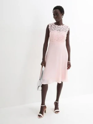 Sukienka mini z koronką bonprix