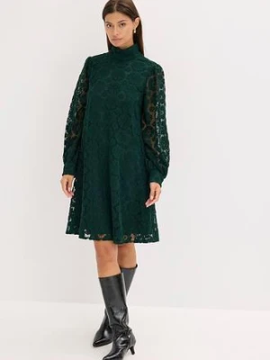 Sukienka mini z koronki bonprix