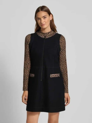 Sukienka mini z krótkim zamkiem błyskawicznym Marc Cain