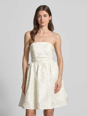 Sukienka mini z kwiatowym haftem allover Hey Kyla