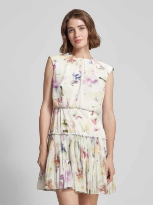 Sukienka mini z kwiatowym wzorem model ‘SAINTLY’ Ted Baker