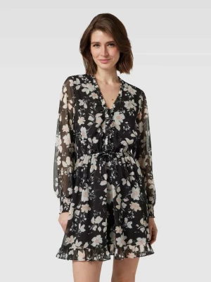 Sukienka mini z kwiatowym wzorem model ‘VANESSA’ Guess