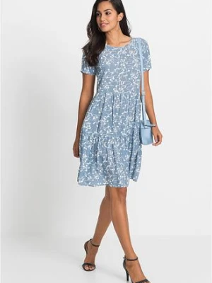 Sukienka mini z lejącej wiskozy bonprix