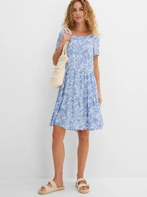 Sukienka mini z lejącej wiskozy bonprix