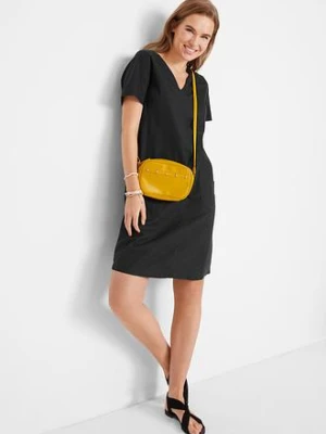 Sukienka mini z lnem bonprix