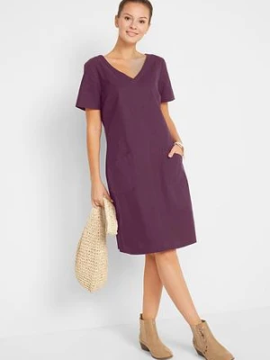 Sukienka mini z lnem bonprix