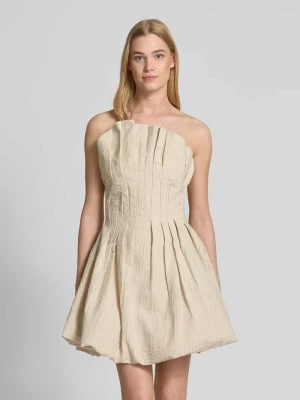 Sukienka mini z mieszanki lnu i bawełny model ‘BRINDA’ Copenhagen Muse