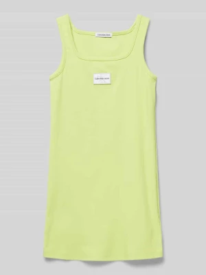 Sukienka mini z naszywką z logo Calvin Klein Jeans