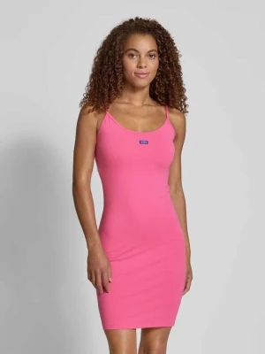 Sukienka mini z naszywką z logo model ‘Narya’ Hugo Blue