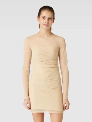 Sukienka mini z obszyciem z siateczki Calvin Klein Jeans