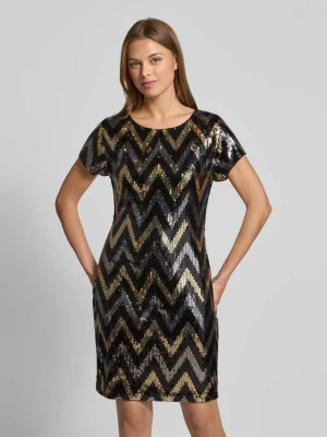 Sukienka mini z okrągłym dekoltem Apricot