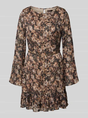 Sukienka mini z okrągłym dekoltem model ‘ILENIA’ Guess