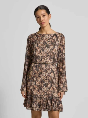Sukienka mini z okrągłym dekoltem model ‘ILENIA’ Guess