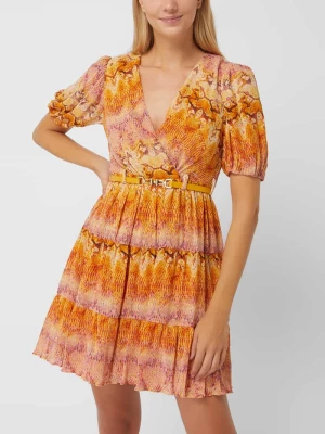 Sukienka mini z plisami model ‘Sonora’ Marciano Guess