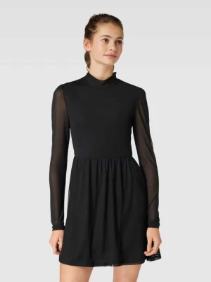 Sukienka mini z półprzejrzystymi rękawami model ‘ERICA’ Only