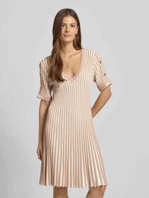 Sukienka mini z prążkowanymi wykończeniami LIU JO SPORT