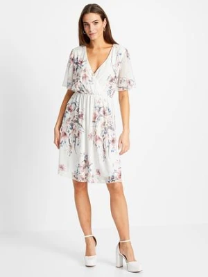 Sukienka mini z siateczki bonprix