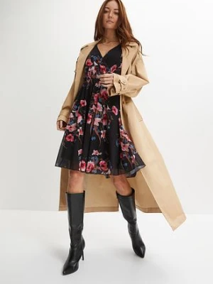 Sukienka mini z siateczki bonprix