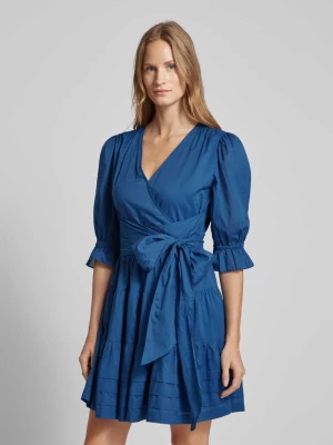 Sukienka mini z wiązanym paskiem model ‘VASHBRE’ Lauren Ralph Lauren