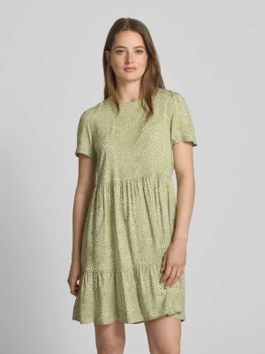 Sukienka mini z wiskozy z efektem stopniowania Vila