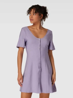 Sukienka mini z wyhaftowanym logo Calvin Klein Jeans