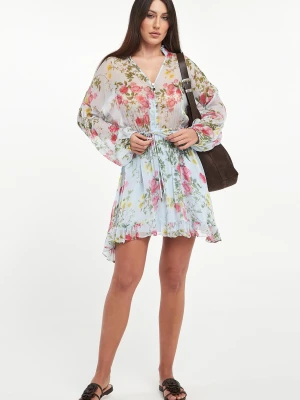 Sukienka mini w kwiatowy wzór LIU JO