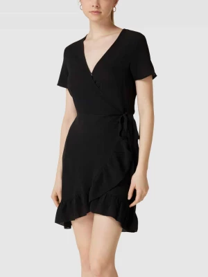 Sukienka mini ze wzorem na całej powierzchni model ‘LARA BIANCA’ Noisy May