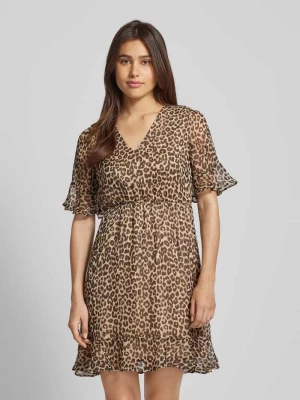 Sukienka mini ze wzorem na całej powierzchni model ‘SMILLA’ Vero Moda