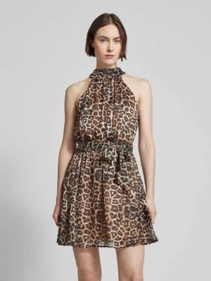 Sukienka mini ze zwierzęcym nadrukiem model ‘ROMANA’ Guess