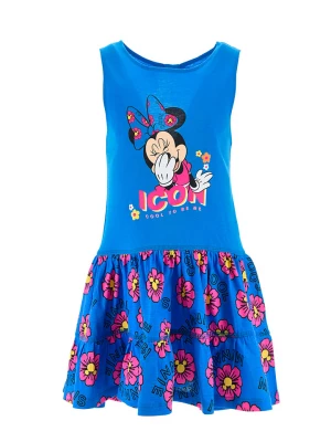 MINNIE MOUSE Sukienka "Minnie" w kolorze niebieskim ze wzorem rozmiar: 98
