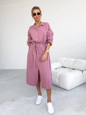 Sukienka Muślinowa Brudny Róż Bella ClothStore