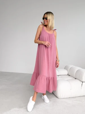 Sukienka Muślinowa Brudny Róż Issima ClothStore