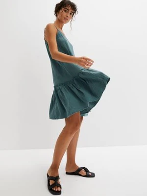 Sukienka muślinowa na ramiączkach bonprix