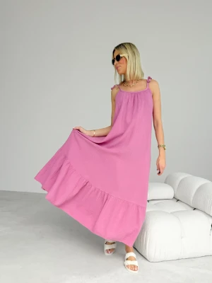 Sukienka Muślinowa Różowa Issima ClothStore
