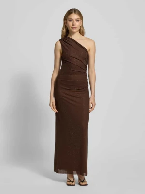 Sukienka na jedno ramię z obszyciem ozdobnymi kamieniami model ‘Audrina’ Forever New