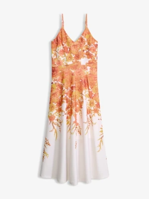 Sukienka na ramiączkach BonPrix biały