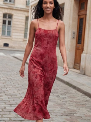 Sukienka na ramiączkach flokowana Desigual