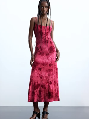 Sukienka na ramiączkach w kwiaty Desigual