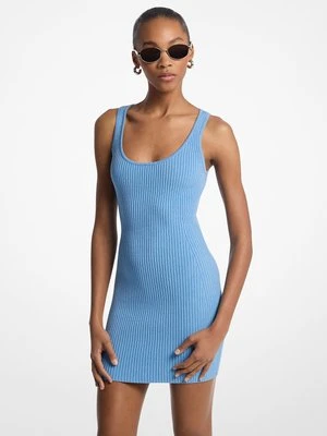 Sukienka na ramiączkach z elastycznej prążkowanej wiskozy MICHAEL Michael Kors