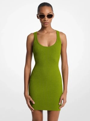 Sukienka na ramiączkach z elastycznej prążkowanej wiskozy MICHAEL Michael Kors