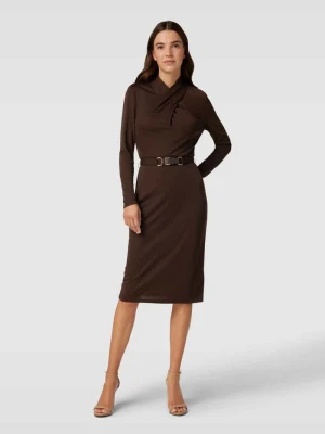 Sukienka o długości do kolan w kopertowym stylu model ‘KEESAM’ Lauren Ralph Lauren